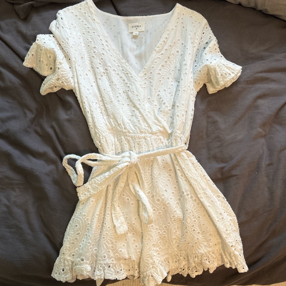 Everly White Romper